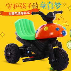Электромобиль детский 甲壳虫儿童电动摩托车宝宝三轮车男女小孩可坐人玩具车充电电瓶车