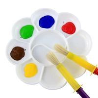 10 mắt mận hoa ngón tay bảng màu mẫu giáo trẻ em sơn bằng bột màu nguồn cung cấp nghệ thuật bảng màu dụng cụ học vẽ cho bé