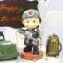 Trang trí bánh nướng Bữa tiệc sinh nhật cho bé Trang phục chiến binh Commando Trang trí bánh trang trí - Trang trí nội thất