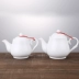 Khách sạn nhà hàng khách sạn gốm ấm trà công suất lớn trà trắng tinh khiết trà ấm đun nước kích thước lọc ấm pha trà thủy tinh Trà sứ