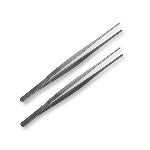 Сверхдлинный длинный пинцет из нержавеющей стали для многоразового использования, аквариум, увеличенная толщина