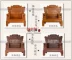 Dongyang mahogany sofa nguồn tài chính lăn Trung Quốc Ming và Qing triều cổ điển gỗ rắn đồ gỗ kết hợp gỗ hồng không sorrel - Bộ đồ nội thất mẫu tủ gỗ phòng khách hiện đại Bộ đồ nội thất
