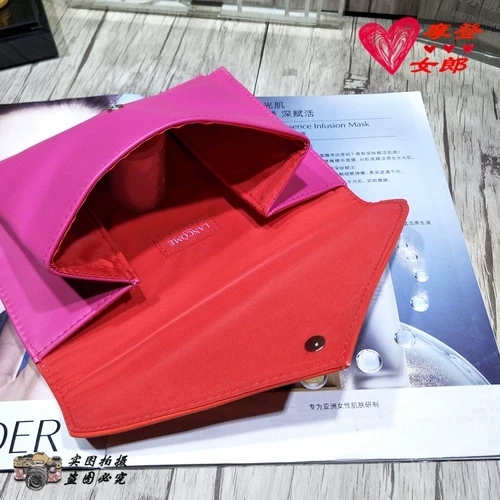 Розовые двухцветные румяна, модная портативная маленькая сумка клатч, косметичка, кошелек, новая коллекция