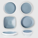 Скандинавская посуда, пластиковый комплект, популярно в интернете, простой и элегантный дизайн, легкий роскошный стиль, защита при падении