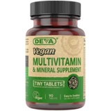 Spot Deva Vegan Multivitamin All -Evegetarian Composite Composite Vitamin Mineral 90 Таблетки