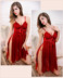 Ren sling Nightdress Nữ mùa hè Mùa đông Kích thước lớn Đồ ngủ gợi cảm Trong suốt Tulle Sao Sexy Đồ lót dành cho người lớn áo choàng mùa đông Đêm đầm