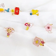 Cô gái yếu tố thứ hai Nhật Bản Phim hoạt hình ngọt ngào đa dạng Sakura Trẻ em vui nhộn Mini Sakura Star Stick chung nhẫn