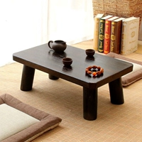 Горящий Тонгму твердый древесина татами кофейный столик для кофейного стола в стиле рукал маленькое столовое бурное стекло.