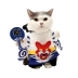 Lắc cùng một bộ quần áo mèo Yin Yang Shi ngộ nghĩnh biến thành tiếng Anh ngắn màu xanh mèo Garfield mèo mùa thu và mùa đông quần áo thú cưng - Quần áo & phụ kiện thú cưng Quần áo & phụ kiện thú cưng