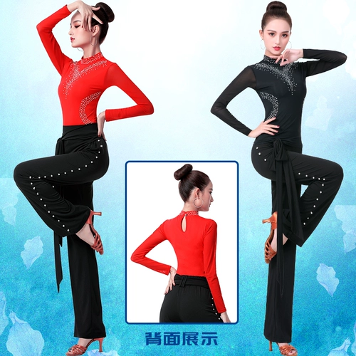 Guoguo Jiteba Dance Soirt New Style Set Dlyleaded Diamond Gold Velvet Square Costum