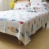 Mùa hè đơn giường đôi đơn vải cũ vải thô vải cotton mat đơn 1.2 1.5 giường 1.8 giường Khăn trải giường