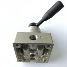 Пневматические детали stnc索诺天工气动手转阀tg34-s-08三位四通中封陶瓷手扳动阀vh200