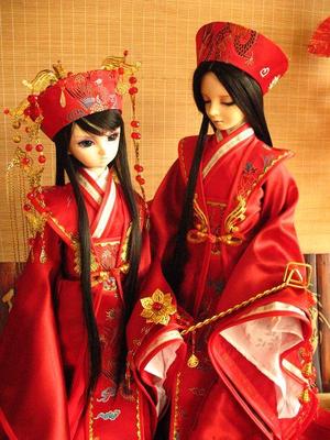 taobao agent Bjd baby clothes three -point Zhuang uncle Chinese style wedding suit set ancient style wedding costume doll clothes