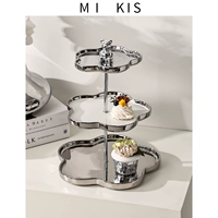 Miki High -Light Light Luxury Disk Water Fruit Plate Home Living Room 2022 Новая конфеты с закусками многослойные фрукты