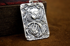 Подвеска 999 чистого серебра ожерелье мужской