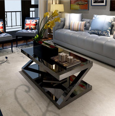 Нагревательный мат 创意z型茶几电视柜组合钢化玻璃烤漆简约现代小户型客厅家具z字形