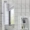 Góc thép không gỉ tủ gương nhà vệ sinh hình tam giác Bắc Âu tối giản căn hộ nhỏ treo tường nhà vệ sinh hộp gương phòng tắm