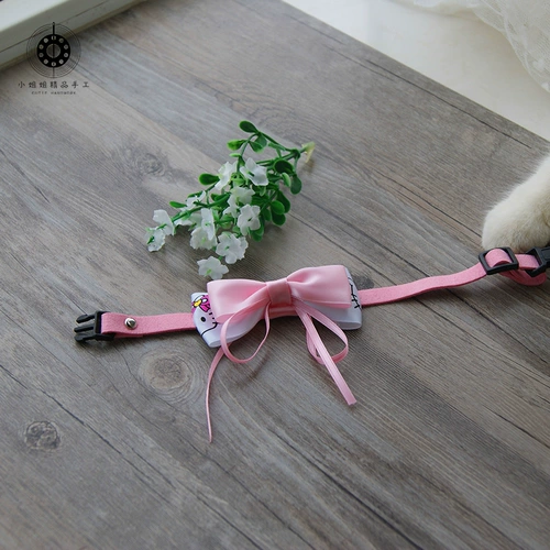 Розовая галстук-бабочка, милый аксессуар, ювелирное украшение, регулируемый чокер с бантиком