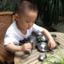 Trẻ em Nhà Mô Phỏng Nhà Bếp Thực Sự Nấu Thép Không Gỉ Nấu Ăn Nấu Ăn Đồ Dùng Nhà Bếp Mini Thực Phẩm Nhật Bản Chơi Toy Set Đồ chơi gia đình