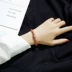 Hàn quốc phiên bản của cá tính đơn giản Sen Sở mật ong gió lạnh chic garnet đá sa thạch màu xanh sinh viên bracelet bracelet bracelet nữ