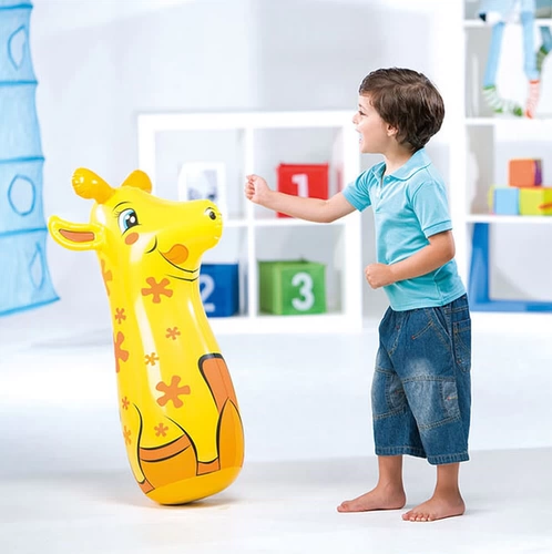 Боксерская надувная неваляшка, динозавр, 3D, раннее развитие, слон, морской конек, жираф
