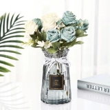 Творческая стеклянная ваза европейская простота гидропонное богатство бамбук зеленый укроп лилия гидропонная вода -ваза