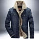 Áo khoác denim mùa xuân và mùa thu 2020 cộng với áo khoác nhung bomber áo khoác cotton quần áo nam áo khoác cỡ lớn - Bông