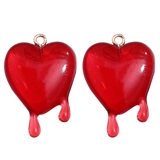 Красная черная подвеска, серьги ручной работы, ожерелье, аксессуары, DIY