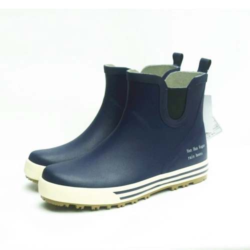 Иностранная одиночная мода Новые короткие дождевые ботинки Легкие мужские кроссовки с низким дождем