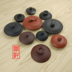 Zhu Mu trà nhà lễ trà đặt phụ kiện nồi cát màu tím nồi bìa đỏ đen nồi nhỏ nồi bìa trà lễ Kung Fu bộ trà Trà sứ