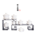 Đức Hóa trắng sứ bao gồm bát tách trà lớn trumpet trắng ngà sứ bao gồm bát kung fu trà thiết lập trà ba bát Trà sứ