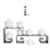 Đức Hóa trắng sứ bao gồm bát tách trà lớn trumpet trắng ngà sứ bao gồm bát kung fu trà thiết lập trà ba bát