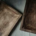 Gỗ rắn vuông lớn khay trà cũ khay retro khay lưu trữ phòng khách phòng trà cho người sành ăn nhiếp ảnh bằng gỗ cũ tấm