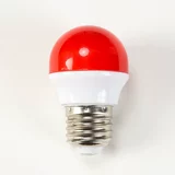 Светодиодная лампочка, красный уличный фонарь, атмосферное украшение в помещении, разноцветный светильник, энергосберегающая лампа, с винтовым цоколем, 2W