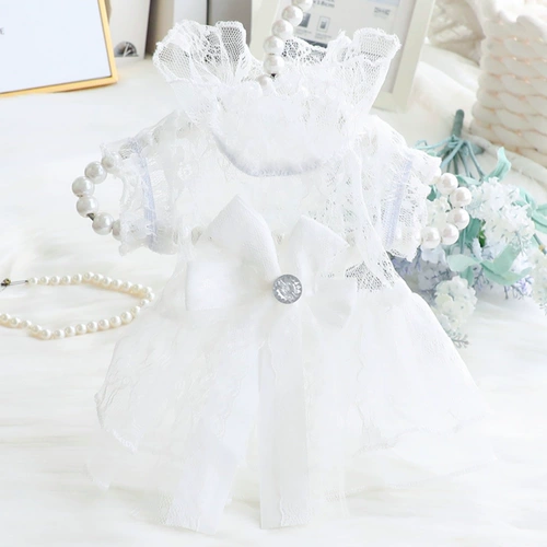 Собачья одежда, маленькая юбка, тонкое свадебное платье в стиле принцессы, домашняя кошка, английская короткая померанская плюшевая плюшевая собака