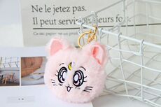 Брелок 【68包邮】可爱美少女 猫咪造型卡通毛绒钥匙扣 钥匙圈 钥匙挂件 Where