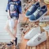 Ins giày vải nữ siêu lửa chic giày của phụ nữ mùa xuân giày phẳng sneakers casual hoang dã giày trắng sinh viên Hàn Quốc phiên bản