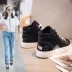 Giày vải nữ 2018 mới cao giúp mùa hè hoang dã bằng phẳng Sinh viên Hàn Quốc phong cách giày vải ulzzang