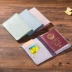 Tuyết nguyên lớp da hộ chiếu da Túi da đa năng ID đơn giản ở nước ngoài gói tài liệu gói hộ chiếu dung lượng lớn túi đeo chéo nữ dễ thương Túi thông tin xác thực