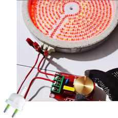 Диммер 3000w 电机电炉风机大功率调光调温调压调速器板 电火盆调温开关