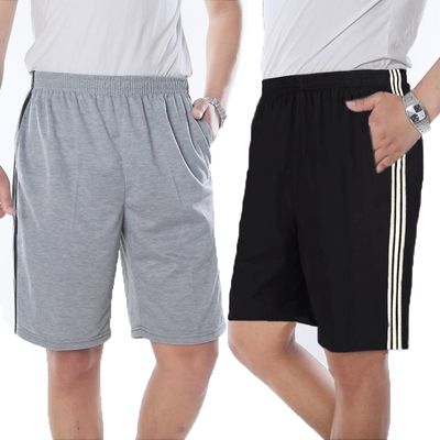 Trung niên của nam giới quần short thể thao lỏng chặt eo mùa hè mặc năm quần cha quần short người đàn ông trung niên của quần lớn