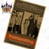 Поезд, черный постер, ретро кожаный декор, наклейки, ностальгия