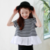 Váy mùa hè bé gái áo công chúa bé gái cotton ngắn tay áo thun búp bê trẻ em nước ngoài trong quần áo trẻ em lớn quần áo thủy triều - Áo thun kinh doanh quần áo trẻ em Áo thun