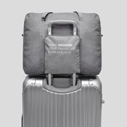 Phiên bản tiếng Hàn của túi du lịch có thể gập lại túi xách dung lượng lớn túi lưu trữ không thấm nước xe đẩy túi lên máy bay hành lý túi