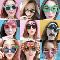 Брендовые румяна, очки в стиле хип-хоп, забавная мозаика подходит для фотосессий, бусины, популярно в интернете