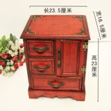 Креативная ретро деревянная антикварная коробочка для хранения, коробка для хранения для шкафа, украшение, китайский стиль, ностальгия
