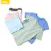 Quần áo trẻ em Lake Creek Áo thun trẻ em tay ngắn bằng vải cotton mỏng thoáng khí mùa hè 2019 bé trai và bé gái nửa áo - Áo thun áo thun dài tay bé trai Áo thun
