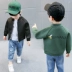 Áo khoác bé trai 2019 mùa thu mới Áo khoác trẻ em Hàn Quốc trẻ em nam 3 bé mùa xuân và mùa thu quần áo trẻ em bình thường 4 tuổi - Áo khoác Áo khoác