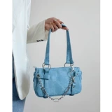 Небольшая дизайнерская джинсовая цепь, сумка на одно плечо, коллекция 2023, изысканный стиль