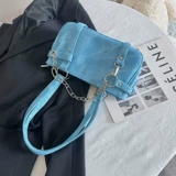 Небольшая дизайнерская джинсовая цепь, сумка на одно плечо, коллекция 2023, изысканный стиль